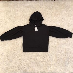 Crazy 8 Black Bubble Sleeve Hoodie, NWT